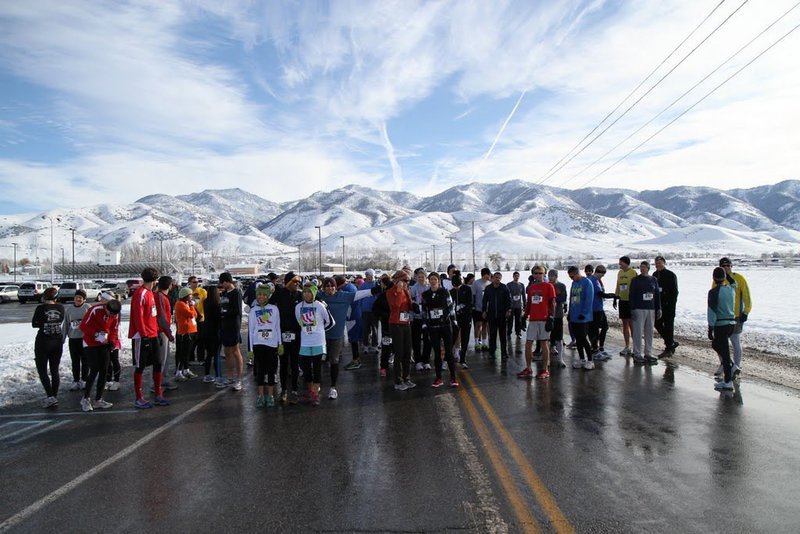 Image: Getting ready for the start of the Turkey Trot.