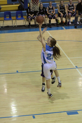 Image: Maddie Day (#23) left-handed layup