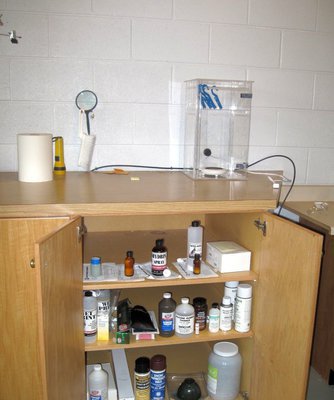 Image: Crime lab — The workstation in the Smithfield Police Department crime lab, located in the civic center.