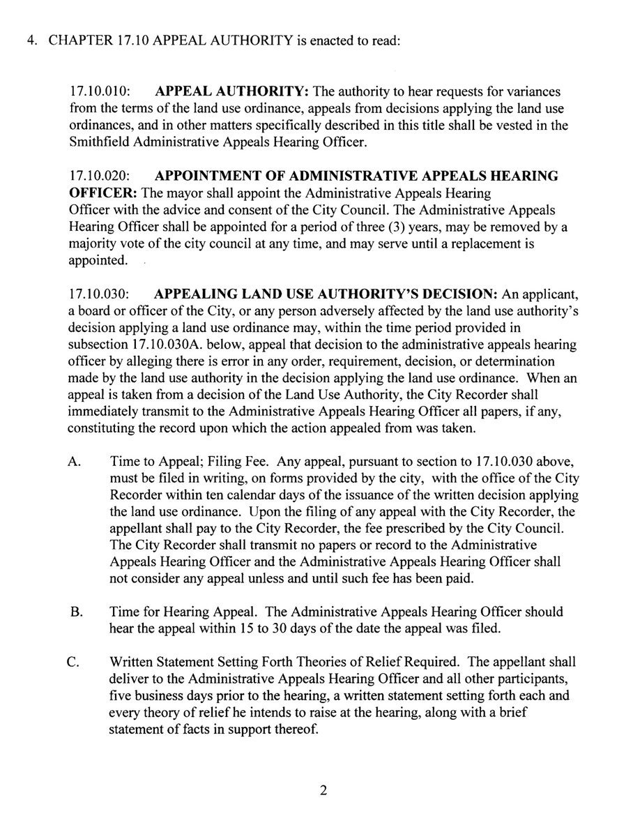 Image: Appeal Authority draft page 2
