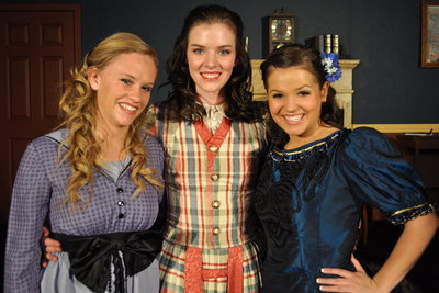 Image: Ida, Esther and Rose — Ida (Noelle Flint), Esther (Marissa Olson) and Rose (Cami Trappett).