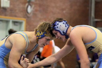 Image: Anderson and Smith — Chet Anderson and Tanner Smith at sectionals