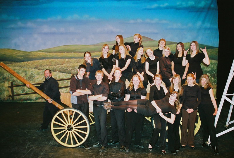 Image: Orchestra — Richard Kline pulling his wagon-full of orchestra musicians.