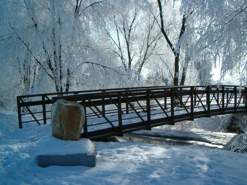 Image: Heritage Park — Frosty winter day photos at Heritage Park by former Smithfield Mayor, Chad Downs.
