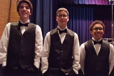 Image: Soloists — Grant Fuller, J.C. Price and Avery Sims were featured soloists during the song, If I got my ticket.