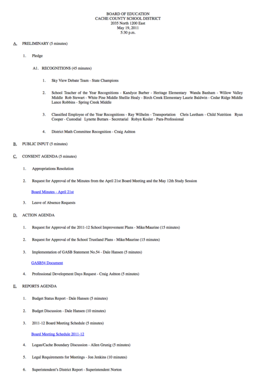 employees meeting agenda